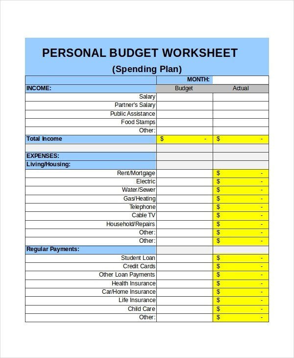 Personal Monthly Budget Template 3 Things To Know About Personal 