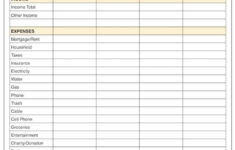 Pin On Monthly Budget Template