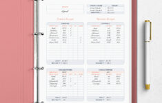 Printable Bare Bones Budget Worksheet Bare Bones Budget Etsy