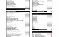 Printable Budget Worksheet 22 Free Word Excel PDF Documents