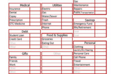 Printable Budget Worksheet For College Students Db excel