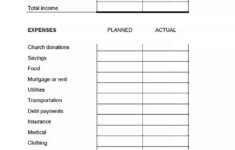 Printable Budget Worksheet Template Culturopedia