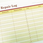 Printable Car Repair Log Repair Auto Repair Printable Budget Worksheet