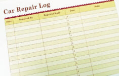 Printable Car Repair Log Repair Auto Repair Printable Budget Worksheet