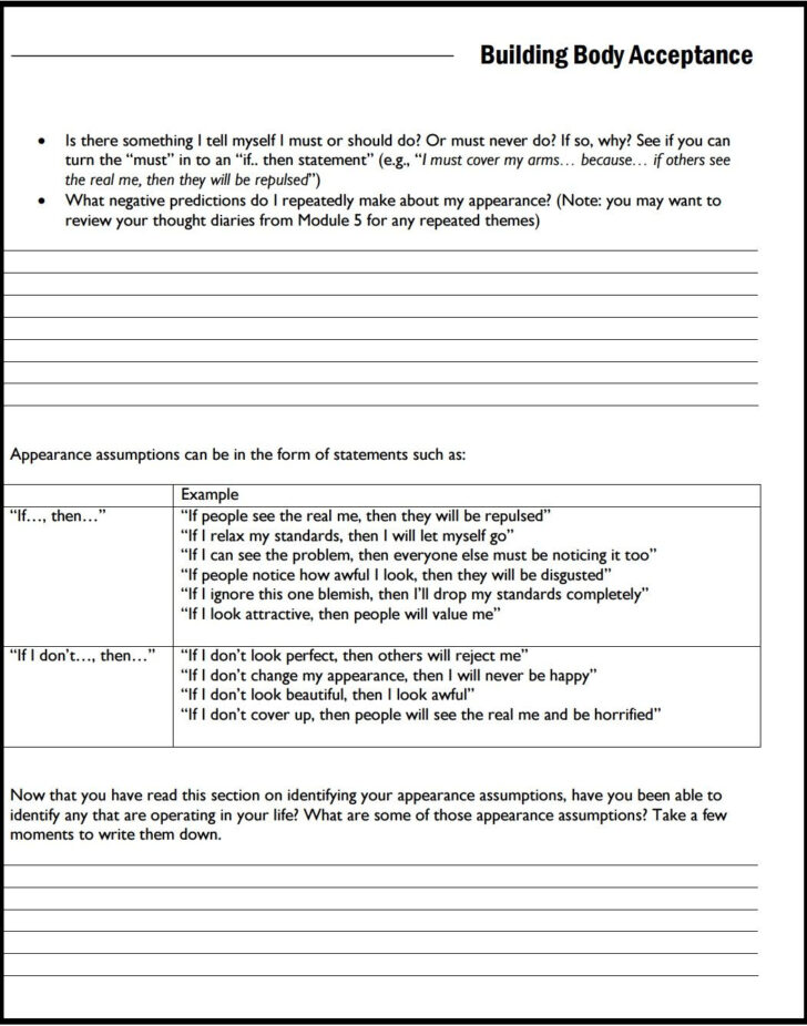 Budgeting Worksheet For Adults Mental Illness