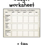 Printable Monthly Budget Planning Worksheet To Track Spending