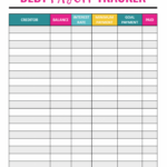 Printable The Ultimate Debt Payoff Planner That Will Help You Crush
