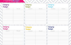 Printable Weekly Budget Worksheet Budgeting Worksheets Printable