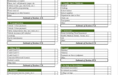 Printables Divorce Budget Worksheet Tempojs Thousands Of Printable