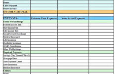 Sample Simple Budget Template Will Work Template Business