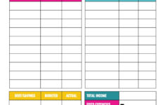 Simple Budget Worksheet Dave Ramsey Try This Sheet