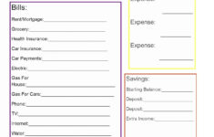 Simple Budget Worksheet Unique Planner Budgeting Money Budgeting