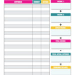 Simple Monthly Budget Template Digital Download Monthly Budget
