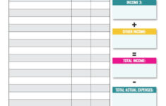 Simple Monthly Budget Template Digital Download Monthly Budget