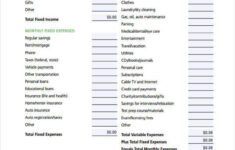 Student Budget Template 14 Free PDF Word Format Download Free