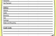 The Minnesota Westons Printable Budget Quick Sheet