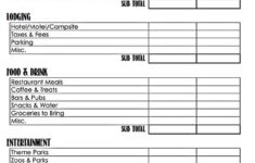 Vacation Budget Template Will Work Template Business