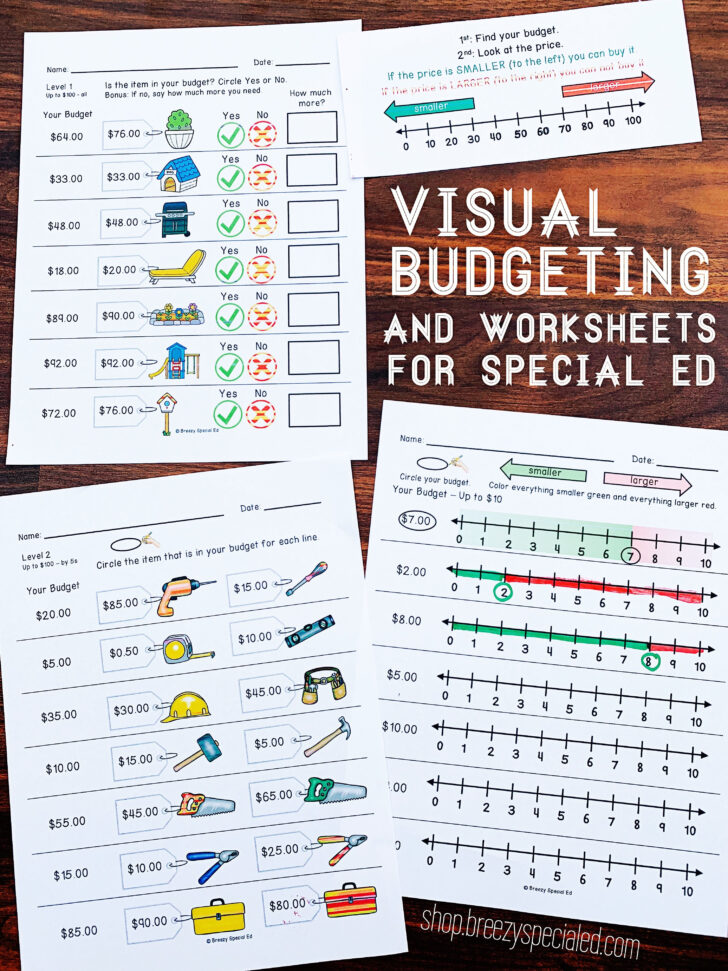 Free Budgeting Worksheets For Special Education