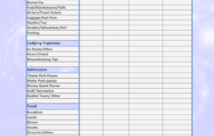 Walt Disney World Budget Printable