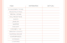 Wedding Budget Worksheet Cheers And Confetti Blog By Eventective