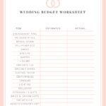 Wedding Budget Worksheet Cheers And Confetti Blog By Eventective
