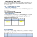 1.04  Why Budget   1 Why Budget?   Budget Worksheet Savannah Fox For 1.04 Why Budget Budget Worksheet