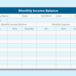 10 Quick Monthly Budget Template Excel Free | Wps Office Academy Within 10 3 Charting A Budget Worksheet Answers