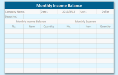 10 Quick Monthly Budget Template Excel Free | Wps Office Academy within 10 3 Charting a Budget Worksheet Answers