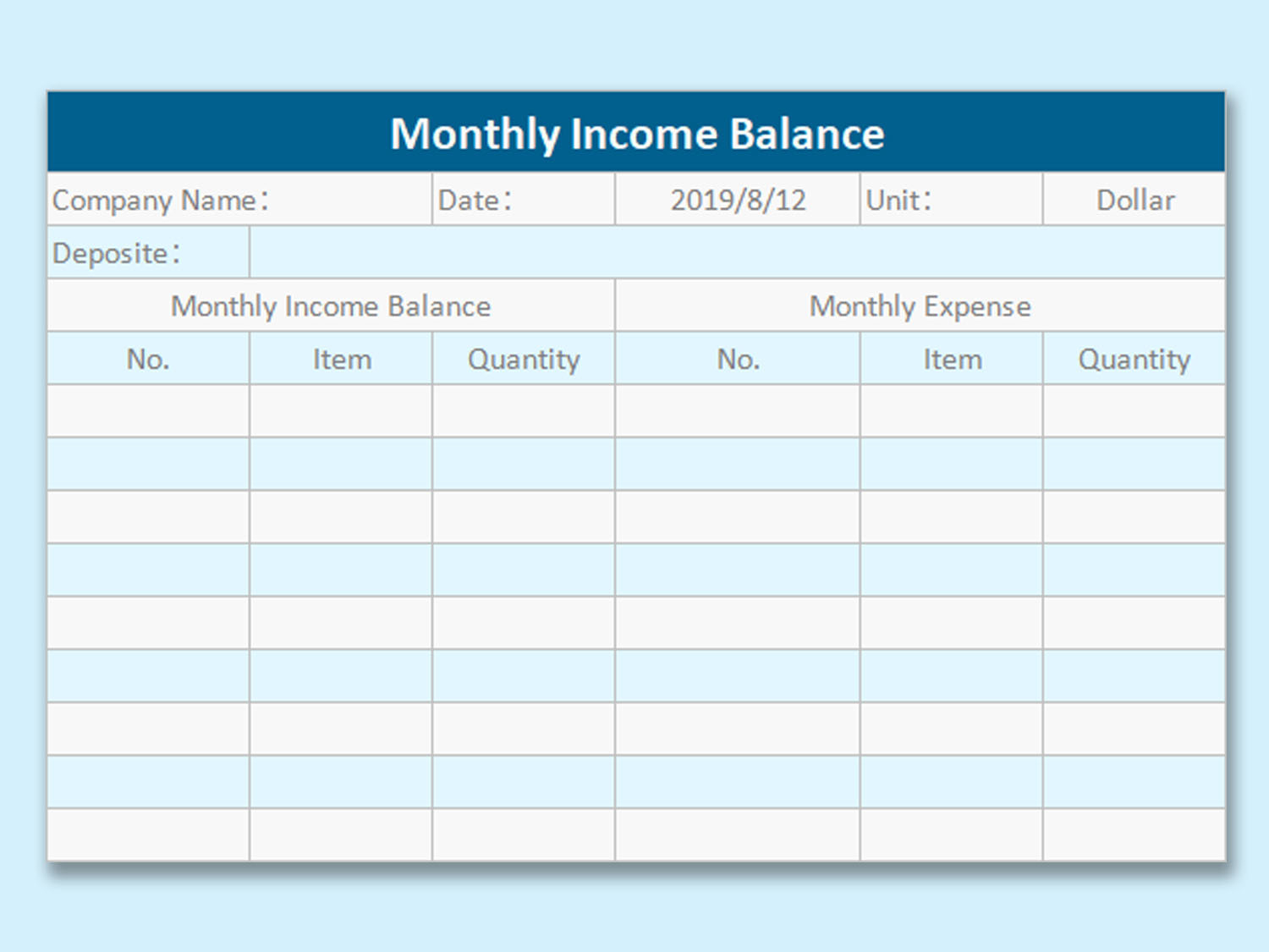 10 Quick Monthly Budget Template Excel Free | Wps Office Academy within 10 3 Charting a Budget Worksheet Answers