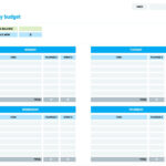 12 Free Budget Planning Templates Within Daily Budget Worksheet