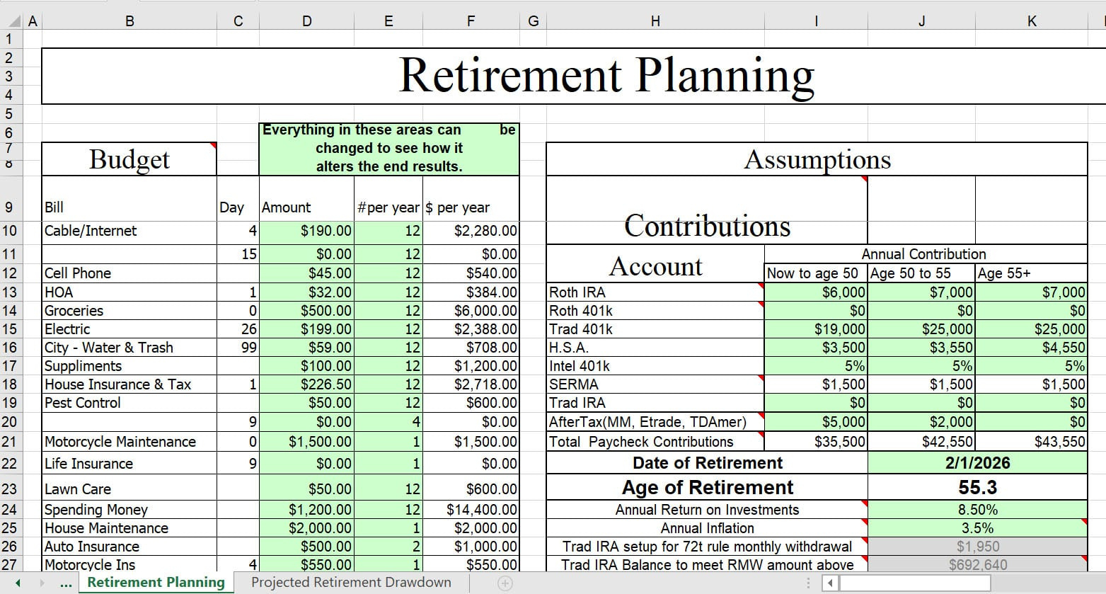 156 On The &amp;quot;Million Dollar Club&amp;quot; Makes Good On Pledge! regarding Vanguard Retirement Budget Worksheet