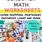 19 Free Consumer Math Worksheets (Middle & High School) Within Free Consumer Math Worksheets On Budgeting