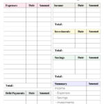 37 Budget Planners & Trackers   Cute & Free Printables Intended For A Monthly Budget Worksheet