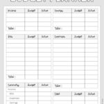 37 Budget Planners & Trackers   Cute & Free Printables Pertaining To Template Free Beginner Printable Budget Worksheet