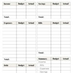 37 Budget Planners & Trackers   Cute & Free Printables Within Budget Worksheet Free Printable Blank