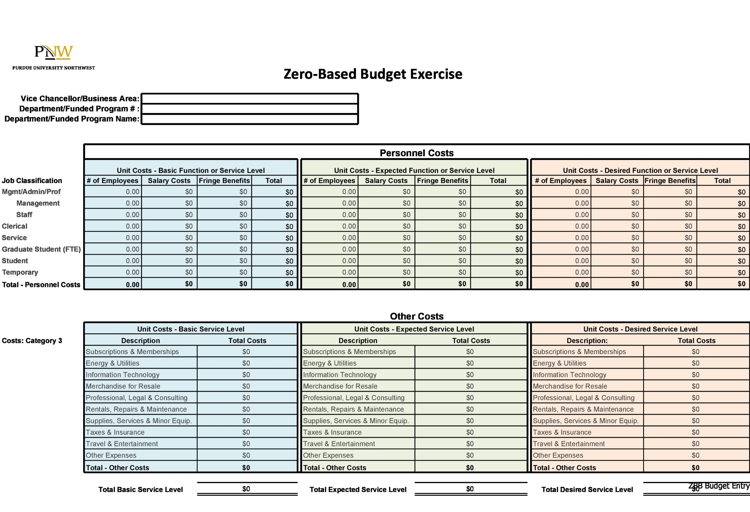 40 Best Zero-Based Budget Templates (Word &amp;amp; Excel) intended for Zero-Based Budget Worksheet