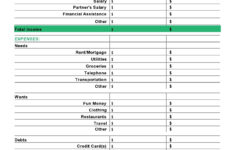 40 Best Zero-Based Budget Templates (Word &amp; Excel) intended for Zero-Based Budget Worksheet