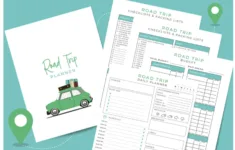7 Free Vacation Budget Worksheet Printables (Start Planning!) in Road Trip Budget Worksheet