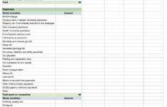 8 Best Free Expense Tracker Templates For 2025 - Tiller with Nerdwallet Free Budget Worksheet