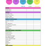 A Moms Take Budget Worksheet Form   Fill Online, Printable Regarding Rework A Budget Worksheet