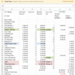 A Survival Budget Spreadsheet   Hubpages For Money And Stuff Budget Worksheet