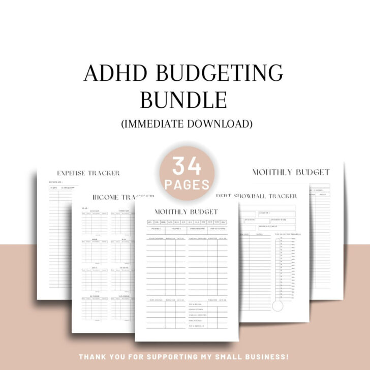 Budgeting For Adhd Adults Worksheets