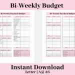 Bi Weekly Budget | Bi Weekly Budget Template |Bi Weekly Budgeting Within Dave Ramsey Bi Weekly Budget Worksheet