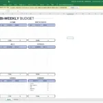 Bi Weekly Budget Template Excel: Free Templates Included Regarding Bi Weekly Budget Worksheet Template