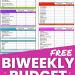 Biweekly Budget Template: How To Create A Biweekly Budget With Regard To Bi Weekly Budget Worksheet Template