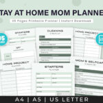 Bleib Zu Hause Mama Planner, Druckbare Tägliche Mama Planer Pertaining To Stay At Home Mom Budget Worksheet