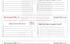 Break Through With 11 Stylish Goal Setting Worksheets (Pdf, Free) for Therapist Aid Budgeting Worksheets