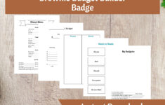 Brownie Budget Builder Badge Activity Kit | Girls Scout Troop with regard to Girl Scout Budget Worksheet