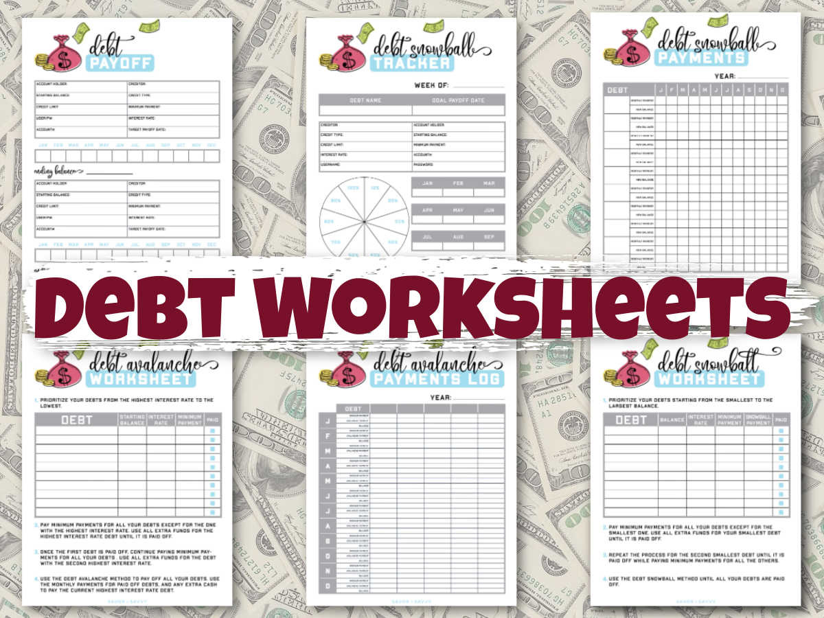 Budget Binder Planner And Printable Worksheets Savor + Savvy pertaining to Budget Blast Worksheet Answers
