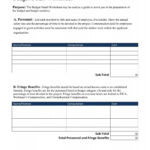 Budget Detail Worksheet With Regard To Ojp Budget Detail Worksheet